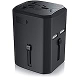 CSL - Reiseadapter mit USB Ladegerät Universal Reisestecker - Charger - Reise Steckdosen Adapter weltweit - für über 140 Länder USA England China Japan Australien Thailand Kanada UK UVM.