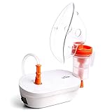 SIMBR Inhalator, Kompressor Vernebler mit Mundstück und Maske, Compact Tragbar Inhalationsgeräte für Baby und Erwachsene, für Atemwegserkrankungen wirksam, Mehrweg