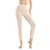 MD Damen Kompression Shapewear Leggings Figurformende Bauch Weg Shaping Leggins Yoga Hose Nude 3XL