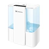 5L Ultraschall Luftbefeuchter, TENSWALL Humidifier mit 7 Farben LED für zuhause, Yoga, Büro, SPA, Schlafzimmer,Auto-Abschaltung