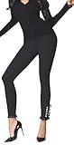Firstclass Trendstore Elegante Shape-Leggings Gr. S-XXL, Spitze formend modellierend schlankmachend Leggins Push-up Shapeleggings (Cheryl L)