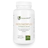 FürstenMED® Prosta Komplex - Prostata Kapseln mit Kürbiskern Extrakt + Granatapfel + Brennessel, Soja, Lycopene & Selen - Aus Deutschland ohne Zusatzstoffe