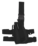 MFH Pistolen-Beinholster Gürtelbefestigung Tiefziehholster Links Pistolenholster Holster (Schwarz)