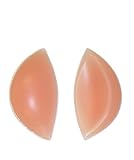 Sodacoda Silikon BH Einlagen 180g/Paar - Sichelförmige Push-Up Brust-Einlagen für BH, Badeanzug und Bikini - Beige