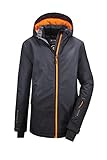 Killtec Jungen Lynge BYS Jckt E Funktionsjacke Mit Kapuze Und Schneefang, anthrazit, 116