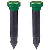 Gardigo Maulwurfvertreiber Basic 2er Set mit Ultraschall I Maulwurfschreck I Maulwurfabwehr Wühlmausvertreiber für den Garten
