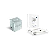 Venta Luftwäscher Original LW25 Luftbefeuchtung und Luftreinigung (bis 10 µm Partikel) für Räume bis 40 qm, Weiß-Grau & Rollwagen, weiß