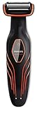 Philips BG2026/32 Bodygroom Plus/Rasieren oder Trimmen für alle Körperzonen/nass und trocken/schwarz-rot