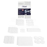 Filzada® Filzgleiter Selbstklebend Set 156 Stück (Eckig und Rund) - Weiß - Profi Möbelgleiter Filz Mit Idealer Klebkraft