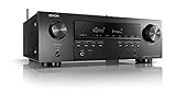 Denon AVR-S650H 5.2-Kanal AV-Receiver, Hifi Verstärker, Alexa Kompatibel, 5 HDMI Eingänge, Bluetooth und WLAN, Musikstreaming, Dolby True HD und Vision, AirPlay 2, HEOS Multiroom
