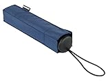 Wenger Taschenschirm Manuell, Stahlstiel Regenschirm, Blau