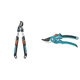 Gardena TeleCut 520-670 B Astschere: Teleskopierbare, kompakte Bypass-Baumschere & Gartenschere B/S-M: Stabile Rebenschere mit Bypass-Schneide für Pflanzen und frisches Holz bis 22 mm Durchmesser