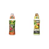 COMPO Mediterraner Pflanzendünger für mediterrane Pflanzen, Spezial-Flüssigdünger mit extra Kalium und Eisen, 500 ml & BIO Zitruspflanzendünger für alle Zitruspflanzen-Arten, 500 ml