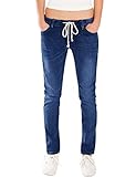 Fraternel Damen Jeans Hose Relaxed Loose fit Dunkelblau XXL
