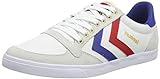 hummel Unisex-Erwachsene Slimmer Stadil Low Sneaker, Weiß (White/Blue/Red/Gum), 44 EU (9.5 UK)