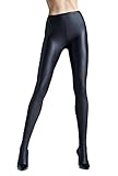 Gatta Fashion Black Brillant – blickdichte, topmodisch glänzende Strumpfhose - Größe 5-XL - Nero-schwarz