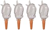 Scheurich 4er-Set Bewässerungskugel Wasserspender *Bördy L* in transparent - H20cm/220ml…