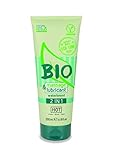 HOT BIO Massageöl und Gleitmittel 2in1, 200 ml, Für erotische Massagen und ein perfektes Gleitgefühl. Ideal für Happy End Massagen