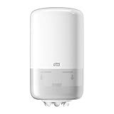 Tork 558000 Mini Innenabrollungsspender für M1 Papierwischtücher im Elevation Design / Wischtuchspender für hygienische Einzeltuchentnahme in Weiß