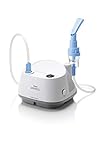 Philips InnoSpire Elegance Kompressor-Verneblersystem mit wiederverwendbarem SideStream -Vernebler mit Schlauch, Kinder- und Erwachsenen-Maske, 4 Ersatzfiltern und Tragetasche, HH1300/00