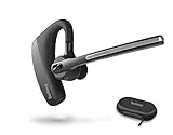 Bluetooth Headset V5.0, 16Hrs Talk Rauschunterdrückung CVC 8.0 Wasserdicht Business Voyager Zwei Geräte Office Stummschalttaste für Büro 2 Handys 2 Telefone universal für iPhone Android Ipad Laptop PC