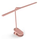 mementoy Clip Auf Buch Licht Wiederaufladbare USB-LED-Leselampe 3-Modus - Natürliches Licht, Warmes Licht Und Weißes Licht Für Notenständer, Reisen, Tablet