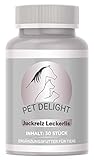 Pet Delight Juckreiz Leckerlis - Hochdosiert Vitamin Leckerli bei Hautproblemen von Haustiere, DIE Nahrungsergänzung zur Hautpflege für Katze, Hund - Anti Milben, Läuse, Flöhe, Floh - Presslinge 15g