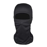 Lolypot Winddicht Sturmhauben Skimaske Motorradmaske Balaclava, Multifunktional Dünn und Atmungsaktiv Skihaube für Damen und Herren (schwarz)