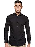 JACK & JONES Herren Jprnon Iron Shirt L/S Noos Businesshemd, Schwarz (Black Fit:slim Fit), XL EU