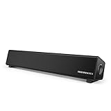 TaoTronics Bluetooth 5.0 Computer-Lautsprecher, kabelgebunden/kabellos, Mini-Soundbar-Lautsprecher für PC/Handy/Tablets/Desktop, AUX-Verbindung
