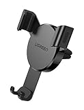 UGREEN Handyhalterung Auto Handy Halterung Lüftung Autohalterung KFZ Handyhalter Schwerkraft Car Mount Auto Handy Halter kompatibel mit iPhone 11 Pro Max X, Galaxy S20 S10, Huawei P30 usw.(Schwarz)