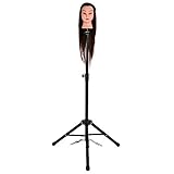 Cocoarm Beauty Trainingsköpfe Verstellbar 87~132cm für Friseure Übungskopf Friseurkopf Friseursalon Puppenkopf Schminkkopf Friseur Mannequin kopf