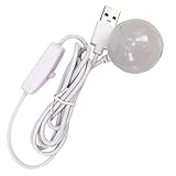 DZYDZR Mini 3W 5V USB Magnet- Lampe LED Nachtlicht Mit Schalter für Computer/PC/Notebook/USB-Schnittstelle (Warmweiß)