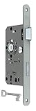 BKS Standard Zimmertürschloss/Türschloss mit Metall Falle und Riegel, mit Buntbart 55/72/8, Stulp: 20 x 235mm abgerundet, DIN Rechts incl. SN-TEC® Montageset