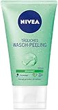NIVEA Tägliches Wasch-Peeling (150 ml), Peeling ohne Mikroplastik für eine porentiefe Gesichtsreinigung, mattierendes Gesichtspeeling wirkt gegen Hautunreinheiten