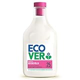 Ecover Weichspüler - Apfelblüte & Mandel (750 ml / 25 Waschladungen), Weichspüler mit pflanzenbasierten Inhaltsstoffen, ökologischer Weichspüler für weiche und duftende Wäsche