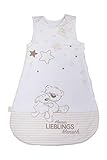 Herding Baby Best Baby-Schlafsack, Kleiner Lieblingsmensch Motiv, 70 cm, Seitlich umlaufender Reißverschluss und Druckknöpfe, Weiß