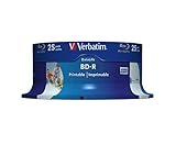 Verbatim BD-R SL Datalife 25 GB - Blu-Ray-Disk - 6-fache Brenngeschwindigkeit - Groß bedruckbar - Hardcoat Scratch Guard - Spindel - 25er Pack