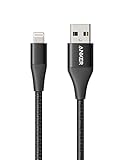 Anker Powerline+ II iPhone Kabel 0,9m iPhone Ladekabel Lightning Kabel Nylon, MFi Zertifiziert mit dem iPhone XS/XR/X / 8/8 Plus / 7/7 Plus / 6s / 6 / iPad und mehr (Schwarz)