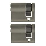2x Halbzylinder 40 mm gleichschließend 30/10 inkl. 5 Schlüssel