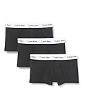 Calvin Klein Underwear Herren Hüft-Shorts 3er Pack - Cotton Stretch, Schwarz (Black 001), Large