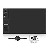HUION WH1409 8192 Stift-Druckstufen Profi Grafiktablett mit Digitalen Stift Express Keys (WH1409)