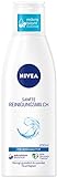 NIVEA Sanfte Reinigungsmilch für jeden Hauttyp (200 ml), Make-Up Entferner reinigt gründlich, milde Gesichtsreinigung entfernt Make-Up und wasserfeste Mascara