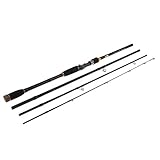 CUTICATE Baitcast Casting Rod 4 Teilig Angelrute 10 25g Lure Weight Travel Lure Rod - 2,1 m