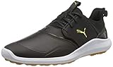 PUMA Herren Ignite Nxt Crafted Golfschuh, Schwarz Schwarz Team Gold, 45 EU