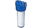 Metabo Filter 1 Zoll, lang, mit waschbarem Filtereinsatz (Höhe: 310 mm, Ø 120 mm, Wasserdurchfluss: 6400 l/h) 0903050306