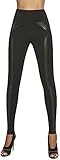 Bas Bleu Elegante Shape-Leggings Versch. Styles * Formend modellierend schlankmachend * Gr. S-XXL Jeans Schlankmacher Leggins Damenhose Push-up, Schwarz (Ally), M