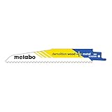 METABO 5 Säbelsägeblätter, Holz+Metall, Serie 'professional'