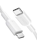 Anker PowerLine II USB C auf Lightning Kabel,90 cm lang,Apple MFi-Zertifiziert, für iphone 11/11 Pro/11 Pro max/X/XS / XR / XS Max / 8 / 8 Plus, für Typ-C Ladegeräte,Unterstützt Power Delivery (Weiß)