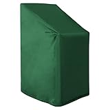 WOLTU® Schutzhülle Schutzhaube Gartenmöbel Stuhl Abdeckplane Abdeckhaube Gewebeplane Abdeckung für Gartenstuhl 68x96x110/150cm Grün GZ1198gn